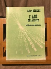 Robert Hériché L'ABC de la flûte méthode pour débutant partition éd. Billaudot