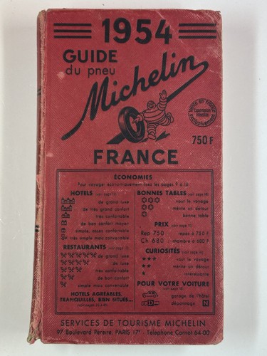 Guide rouge michelin 1954 - guide,