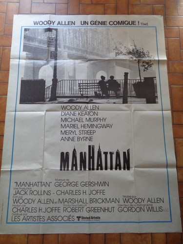 Manhattan woody allen - woody, affiche