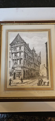Gravure rouen logis - rouen,