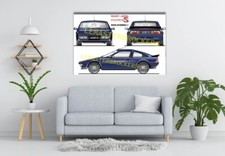 AUTOMOBILE TALBOT MATRA MURENA S Affiche Poster voiture de collection art déco