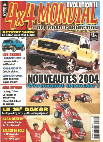 4x4 mondial pajero evol - n°43,