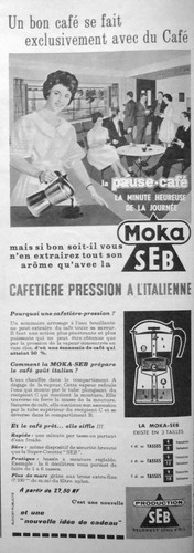 Publicité 1960 moka seb - publicitÉ,