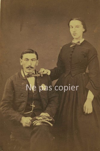 Couple vers 1860 - couple,