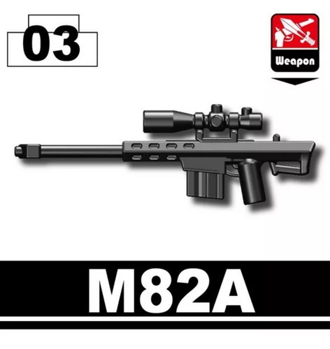 M82a black caliber sniper - .50,