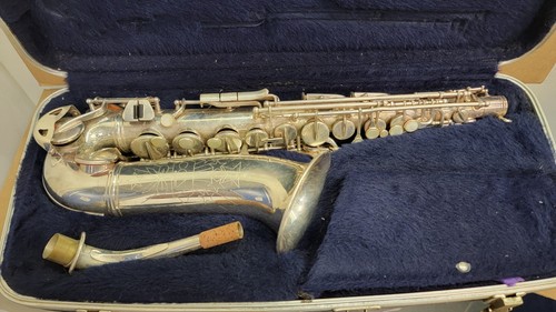 Conn silver alto saxophone - conn,