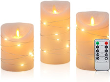 Bougies LED En Cire Véritable