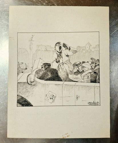 Dubout dessin original - dessin, original-