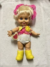 Poupée Galoob Baby Face So Delightful Dee Dee Yeux Bleus Complète