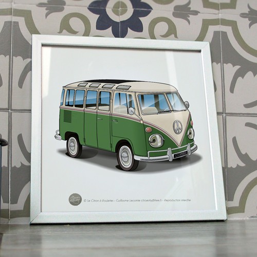 Poster combi samba vert et - t1,
