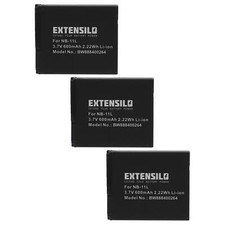 3 Batteries pour Canon IXUS