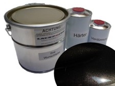 6 Litre Set 2K Bootslack Brillant Noir Métallisé Peinture de Yacht Lackpoint