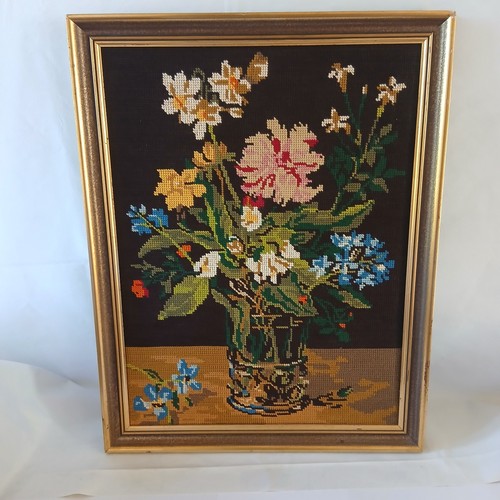 Tableau ancien fleurs - tableau,