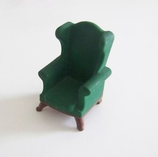 PLAYMOBIL (J2113) EPOQUE 1900 - Fauteuil Marron & Vert Salon Cheminée 5310