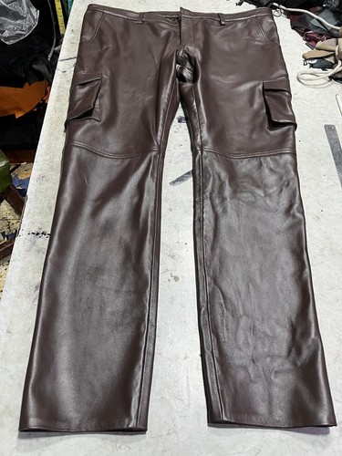 Pantalon cuir motard - de,