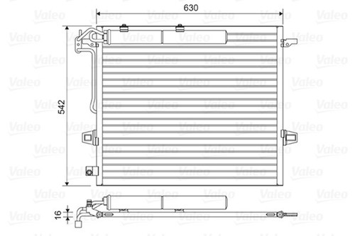 Valeo 814025 condenser air - 814025, condenser,