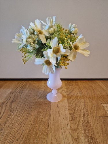 Vase soliflore opaline rose - soliflore,