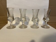 4 verres à vodka 19ème