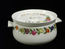 PORCELAINE DE PARIS LES QUATRE SAISONS SOUPIÈRE POT COUVERT LEGUMIER A OREILLE