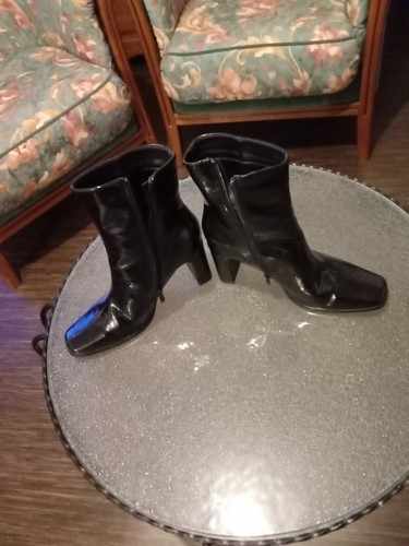 Bottines vernis noir p39 - bottines,