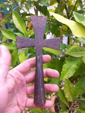 Croix de Procession Fer Forgé XVIIe Siècle Espagne France ? Catholique Religion