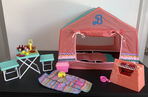Barbie western fun camping - barbie,