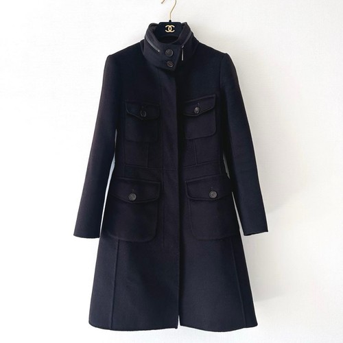 Manteau col montant - , en