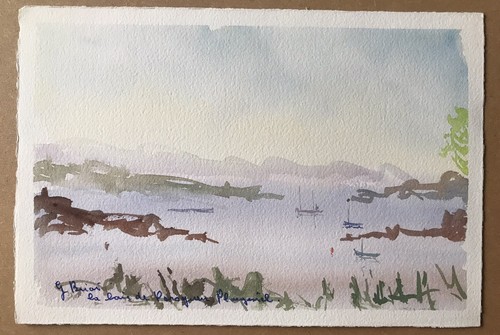 Tableau peinture aquarelle - tableau,