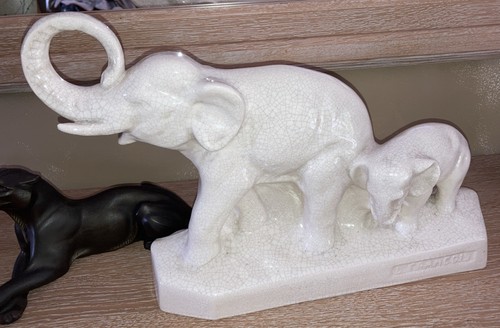 Sculpture éléphant signé - sculpture,