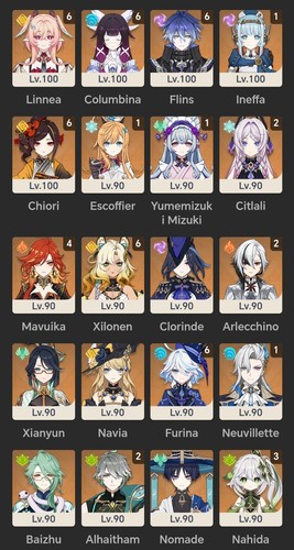 Compte genshin impact multi - multi, 5*