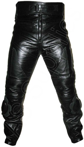 Pantalon moto cuir - en,