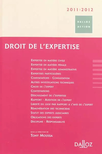 Droit expertise 2011 2012 - l'expertise, 2011/2012