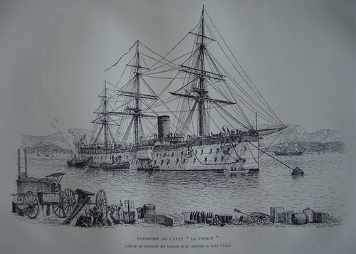 Gravure c1890 transport - transport, de