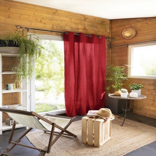 Rideau 140x260 coton cerise - cm,