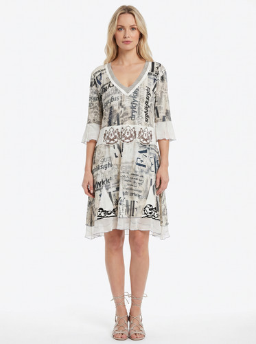 Robe motif journal elisa - journal,