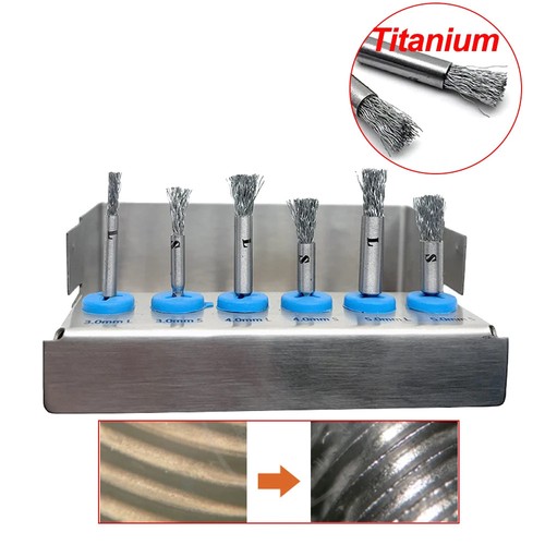 6pcs dental titanium brush - 6pcs,