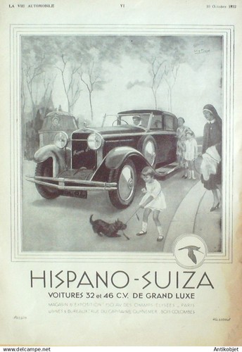 Publicite auto hispano suiza - publicite, hispano-suiza