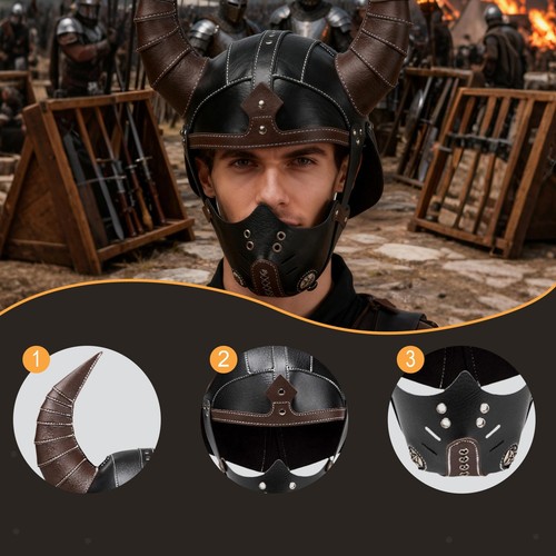 Casque viking cornes - casque,
