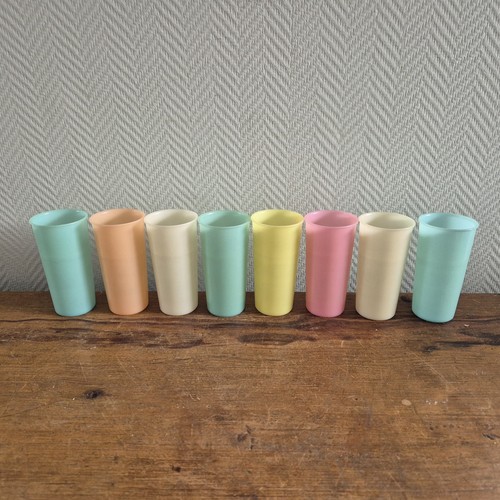 Tasses verres pastel - 8,