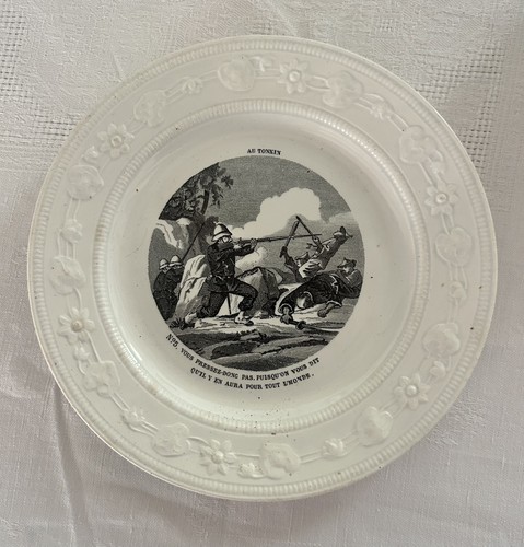 Assiette militaire parlante - assiette,