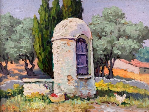 Ancien tableau paysage - ancien,