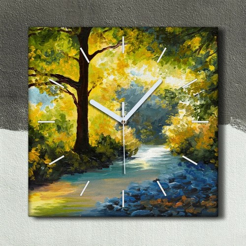 Horloge murale sur - , toile