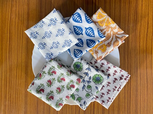Hand block floral printed - hand,