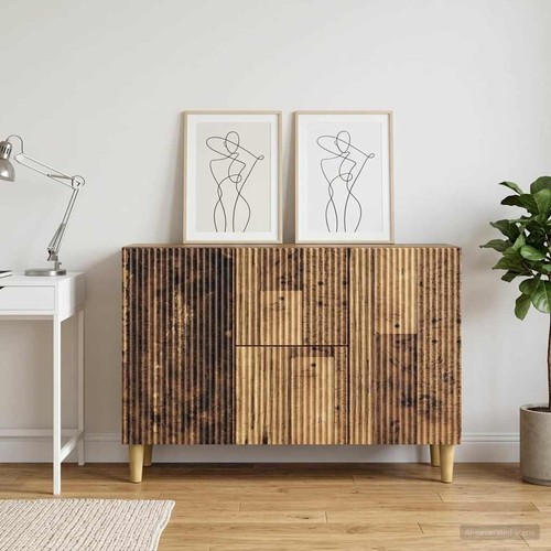 Buffet avec tiroir bois - buffet,