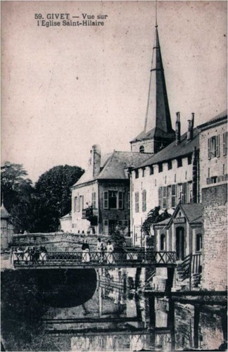 Cpa givet vue sur - givet,