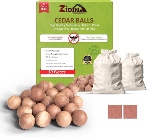 30x boules cèdre naturel - boules, de