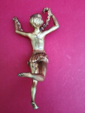 Femme art deco figurine bronze doré 1930  hauteur 30 cms  poids 1,5 kg