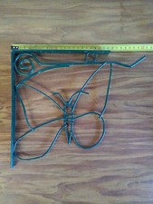 équerre / console rayon ferraille décor papillon