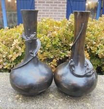 JAPON PAIRE DE VASES XIXe