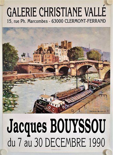 Affiche jacques bouyssou 1990 - bouyssou,